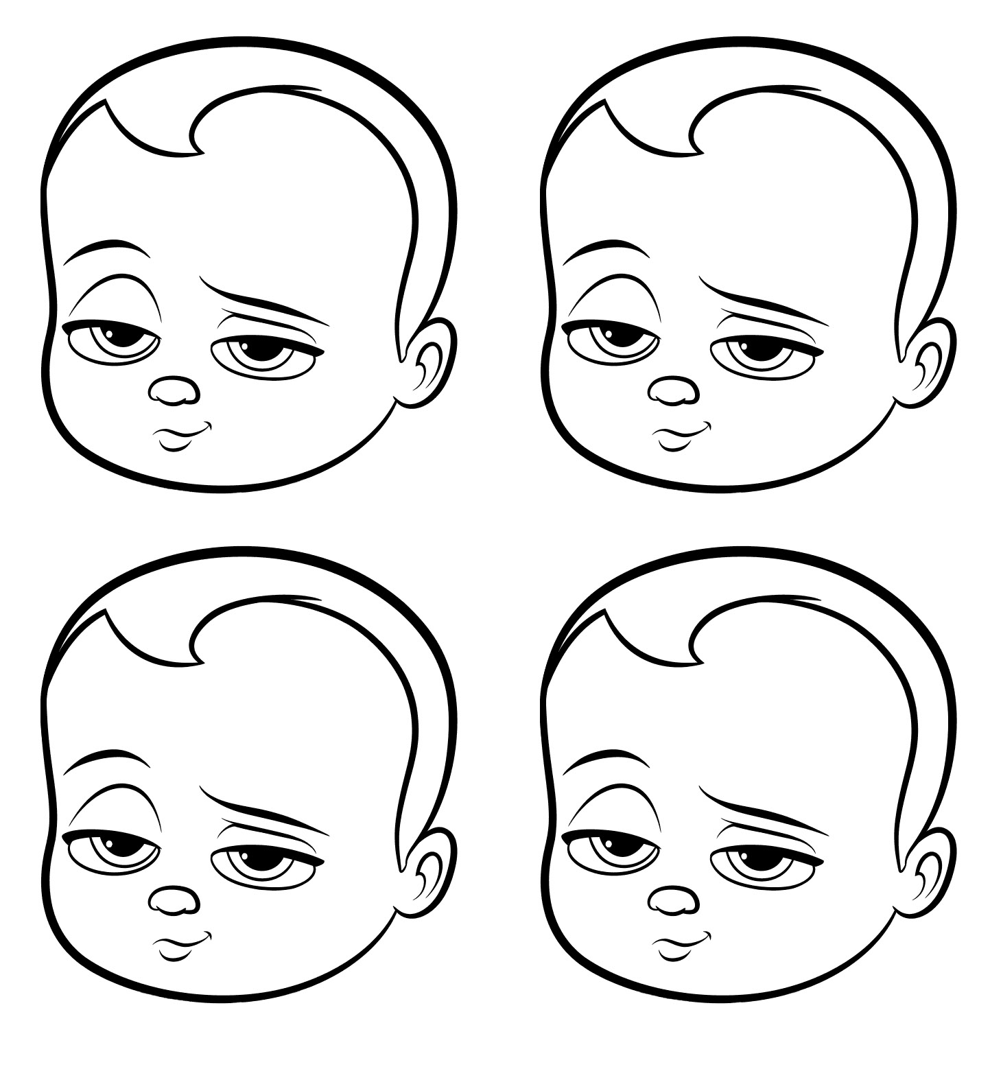 Dibujos para colorear de Baby Boss para imprimir