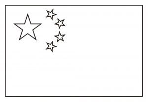 Simple Dibujos para colorear gratis de Banderas para descargar