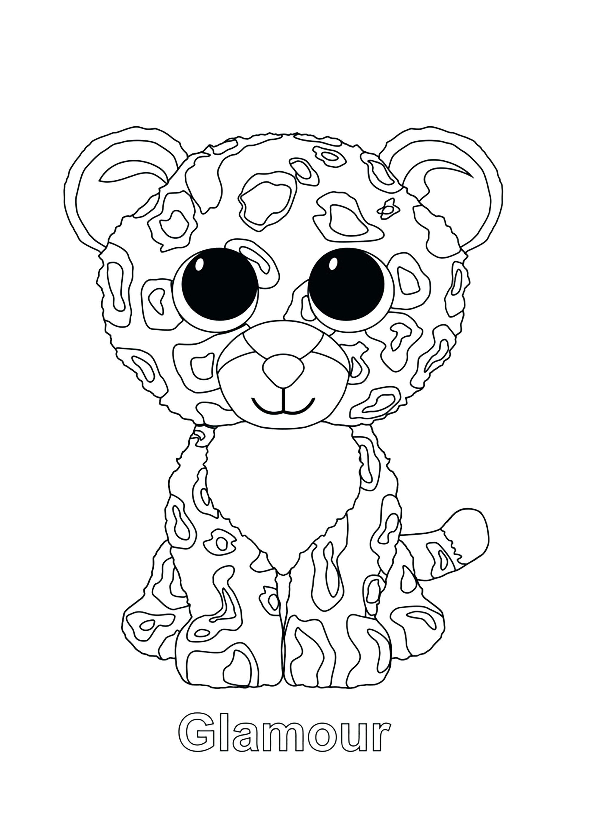  beanie boo dibujos para colorear para ni os