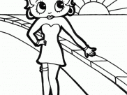 Dibujos de Betty Boop para colorear