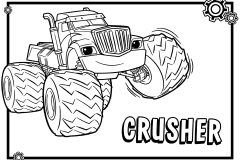 Páginas de Blaze y los Monster Machines para imprimir para niños