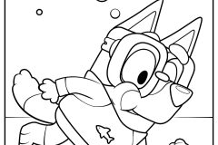 Páginas de Bluey para imprimir para niños