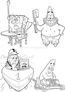 Páginas para colorear de Bob Esponja para niños