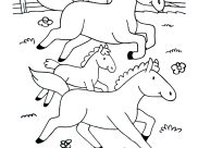 Páginas de Caballos para imprimir para niños