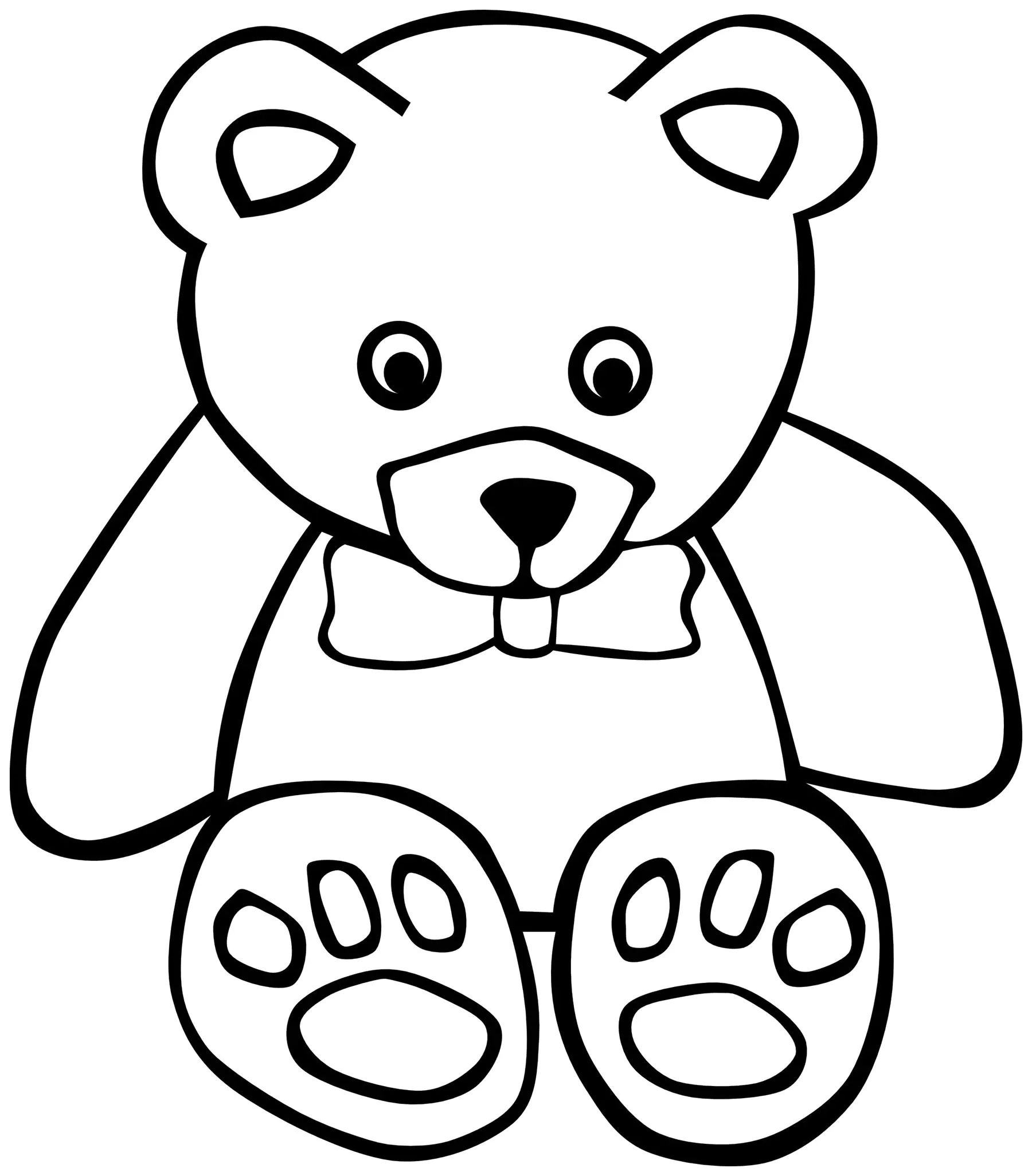 Osito (Página de Cachorros para imprimir para niños)