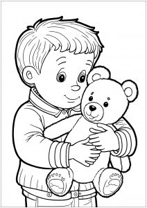 Niño y oso