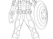 Dibujos de Capitan America para colorear