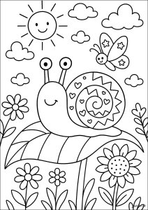 Caracol y la mariposa estrellada