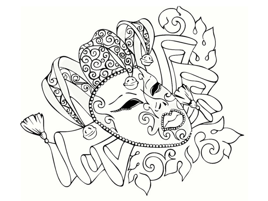 dibujos de carnaval para colorear