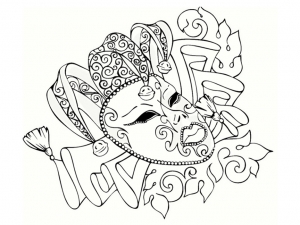 Dibujos para colorear de Carnaval para descargar