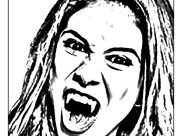 Páginas de Chica Vampiro para imprimir para niños