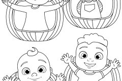 Páginas de Cocomelon para imprimir para niños