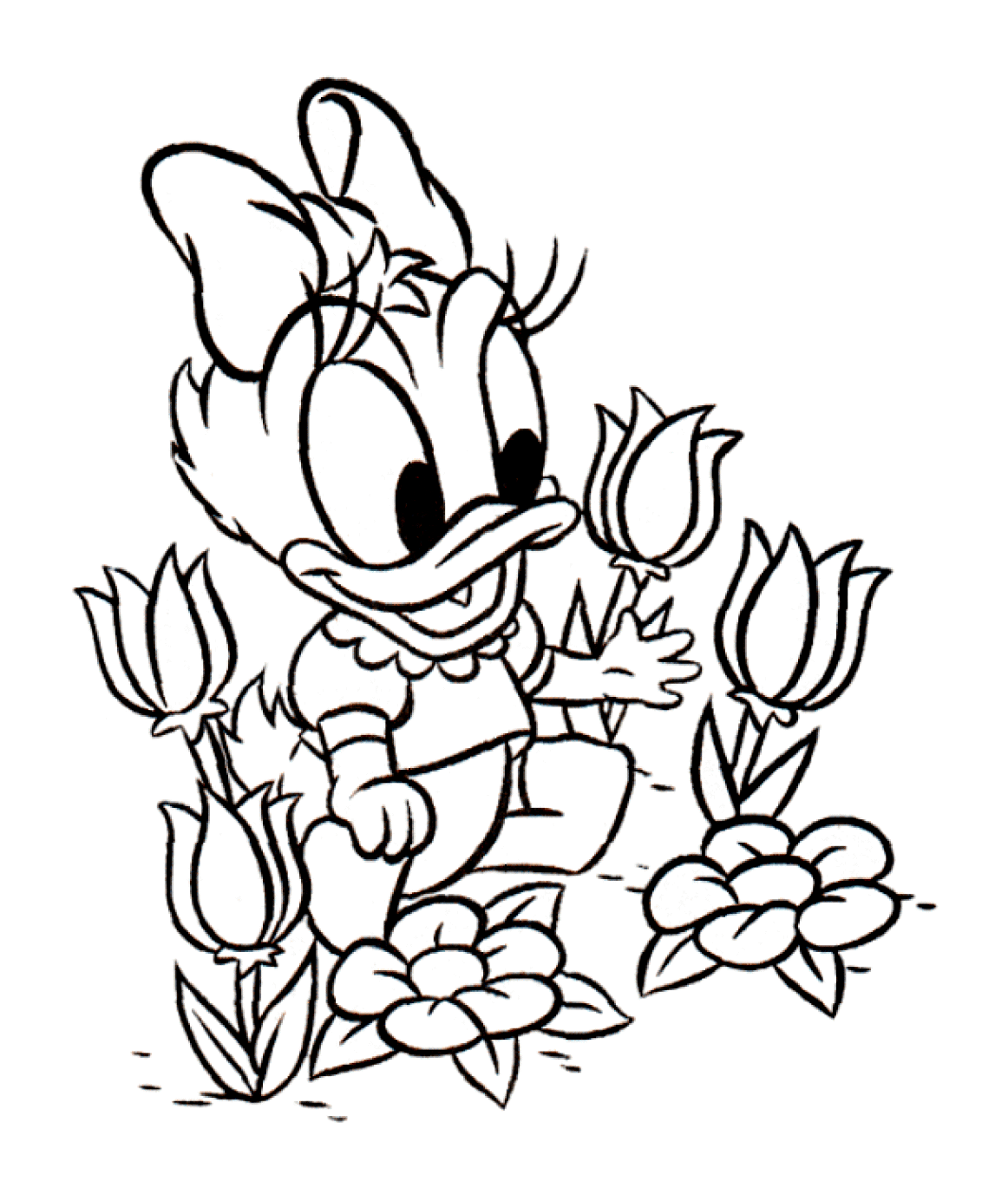 Bonitos tulipanes para la pequeña Daisy