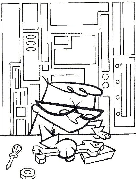 Dibujos para colorear para ninos dexter - 41127