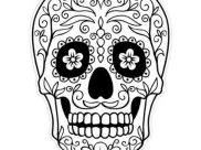 Páginas de Día de los Muertos para imprimir para niños