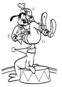 Imagen de Goofy para descargar y colorear