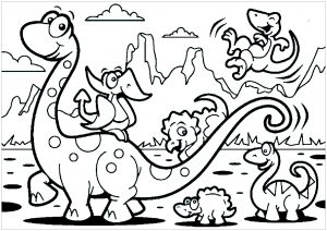 Familia de dinosaurios