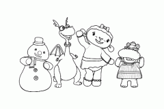 Páginas de Doctor plush para imprimir para niños