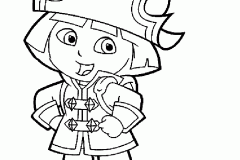 Páginas de Dora, la exploradora para imprimir para niños