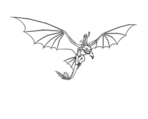 Dibujo de dragones gratis para descargar y colorear