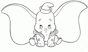 Páginas para colorear de Dumbo para descargar