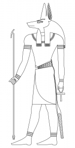 Anubis coloring page