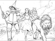 Páginas de El mago de Oz para imprimir para niños