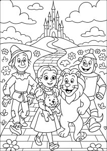 Aventura mágica en el país de Oz (Página de El mago de Oz  para imprimir)