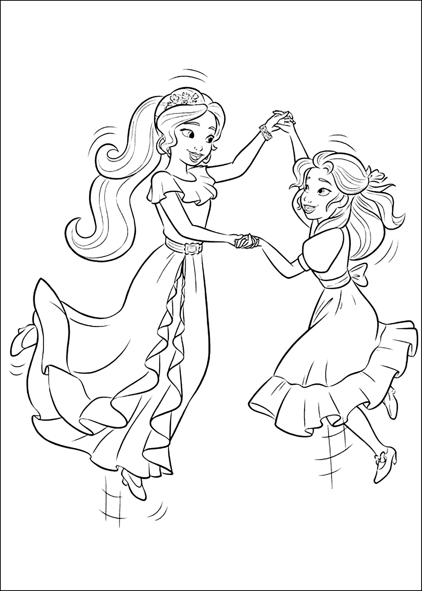 Increíble libro para colorear de Elena Avalor para niños