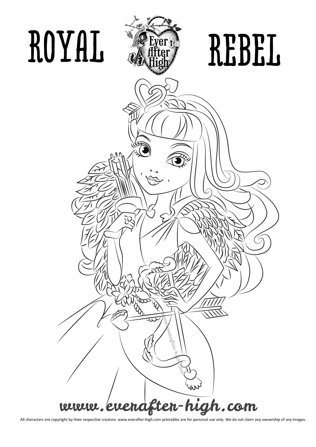 Coloriage Ever After High 'Rebelde Real'