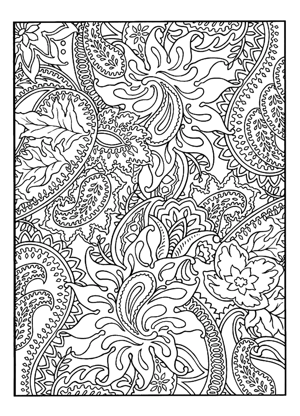 Pretty-patterns-vegetables (Página de Flores para imprimir para niños)