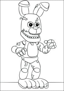 Página de para imprimir para niños : Bonnie de FNAF