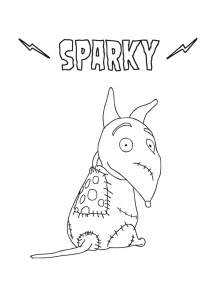 Dibujo de Frankenweenie para imprimir y colorear