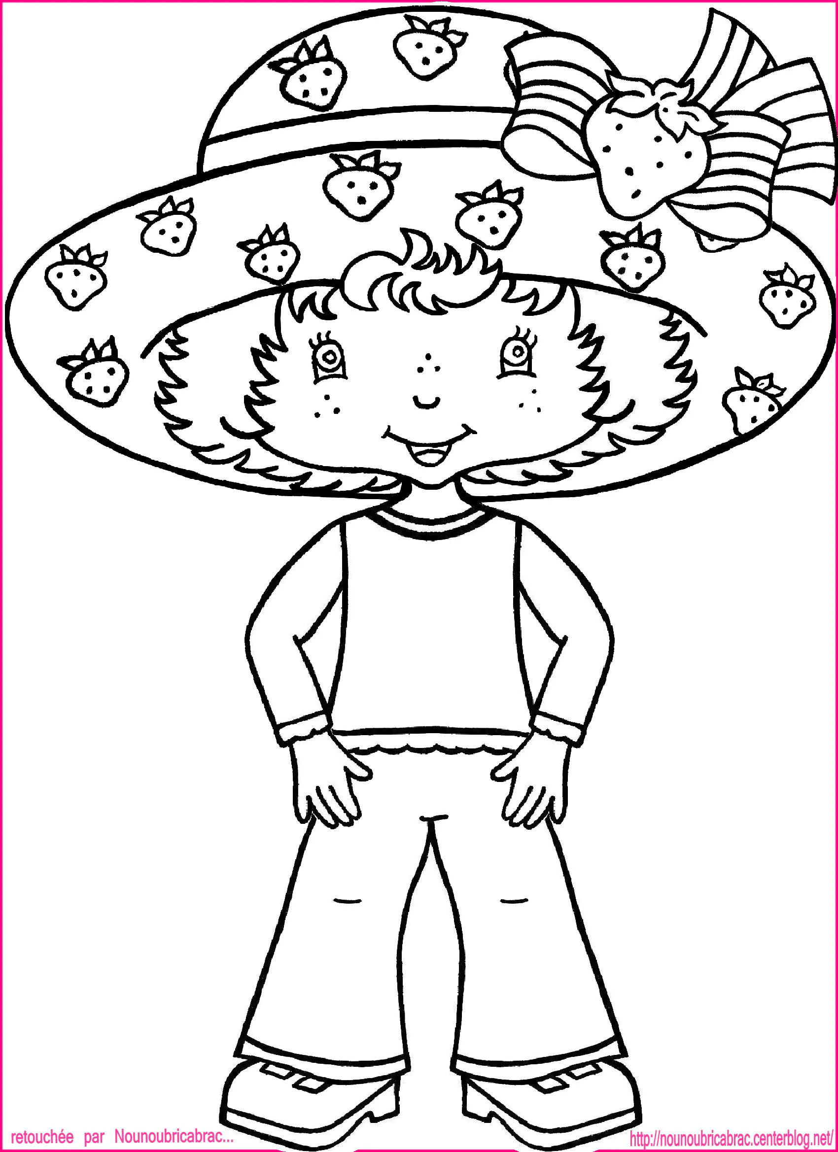 Dibujos para colorear de Fresa Charlotte (Tarta de Fresa)