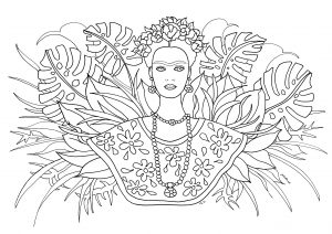 Frida Kahlo y las hojas