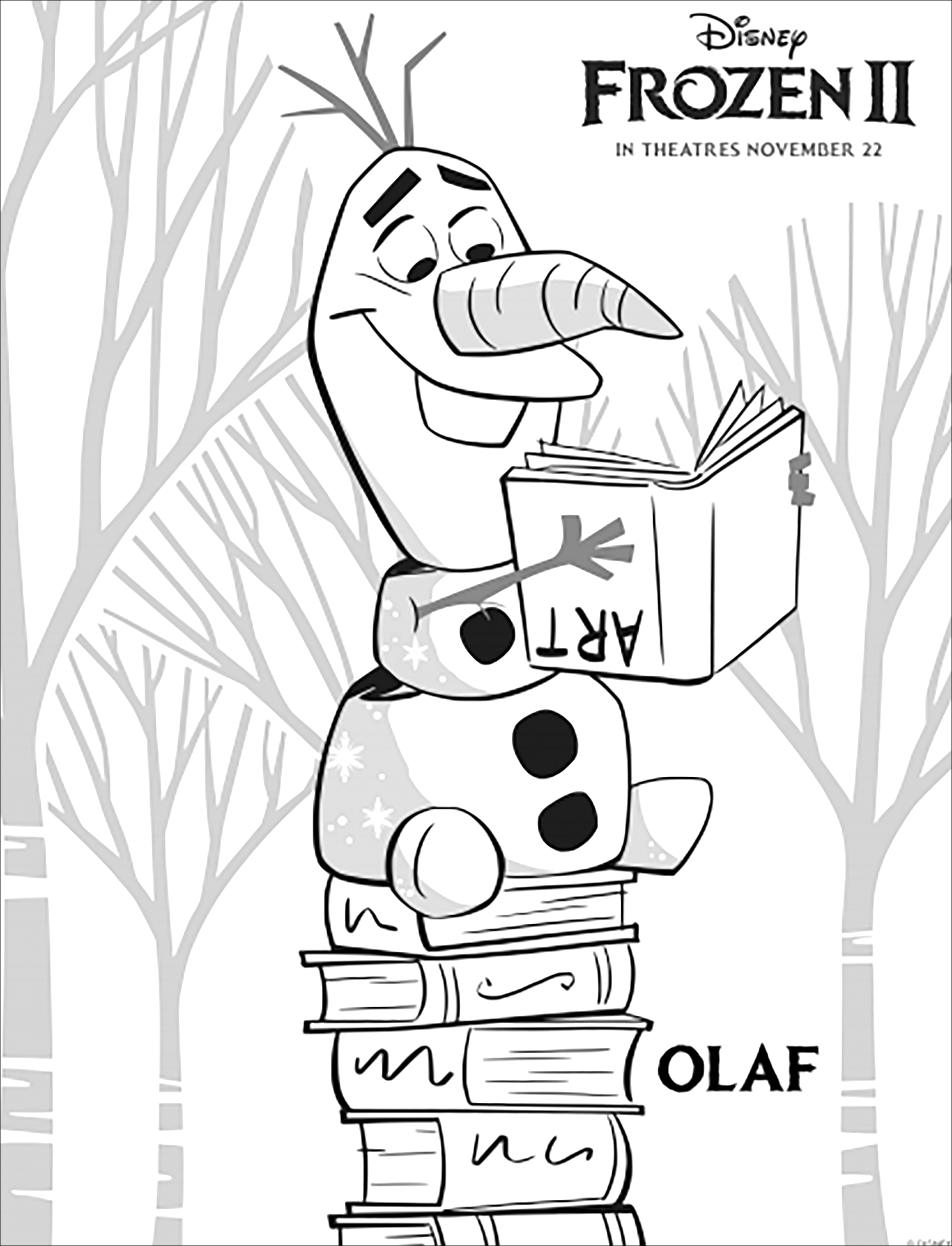 Frozen 2: Olaf (con texto)