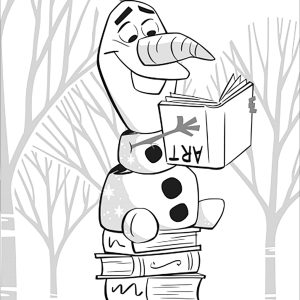 Frozen 2: Olaf (sin texto) (Página para imprimir)