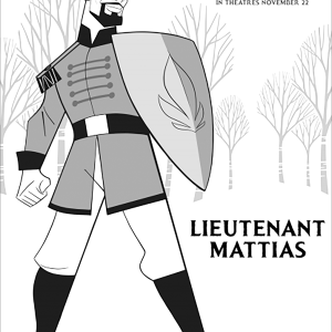 Frozen 2: Teniente Mattias (con texto) (Página para imprimir)