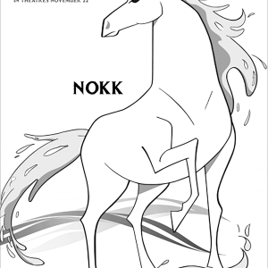 Congelado 2: Nokk (con texto) (Página de Frozen 2  para imprimir)