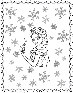 Dibujos para colorear de Frozen (el Reino Del Hielo) gratis para niños