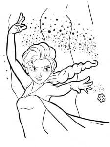 Simple Dibujos para colorear de Frozen (el Reino Del Hielo) para imprimir y colorear