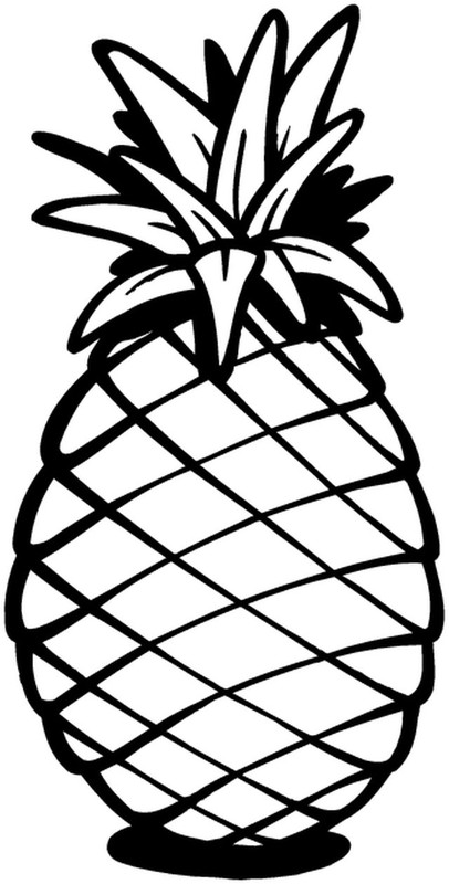 Coloriage ananas