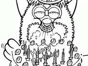 Páginas de Furby para imprimir para niños