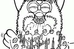 Páginas de Furby para imprimir para niños