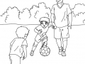 Páginas para colorear de fútbol para niños