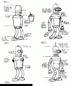 Imagen de Futurama para descargar y colorear