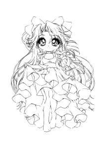 Página de para imprimir para niños : Magnífico dibujo de Gacha Life