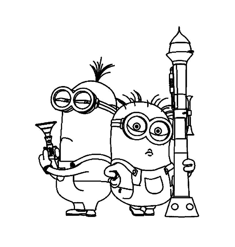 Dibujo de Ugly Me gratis para descargar y colorear (Gru, Mi Villano Favorito)