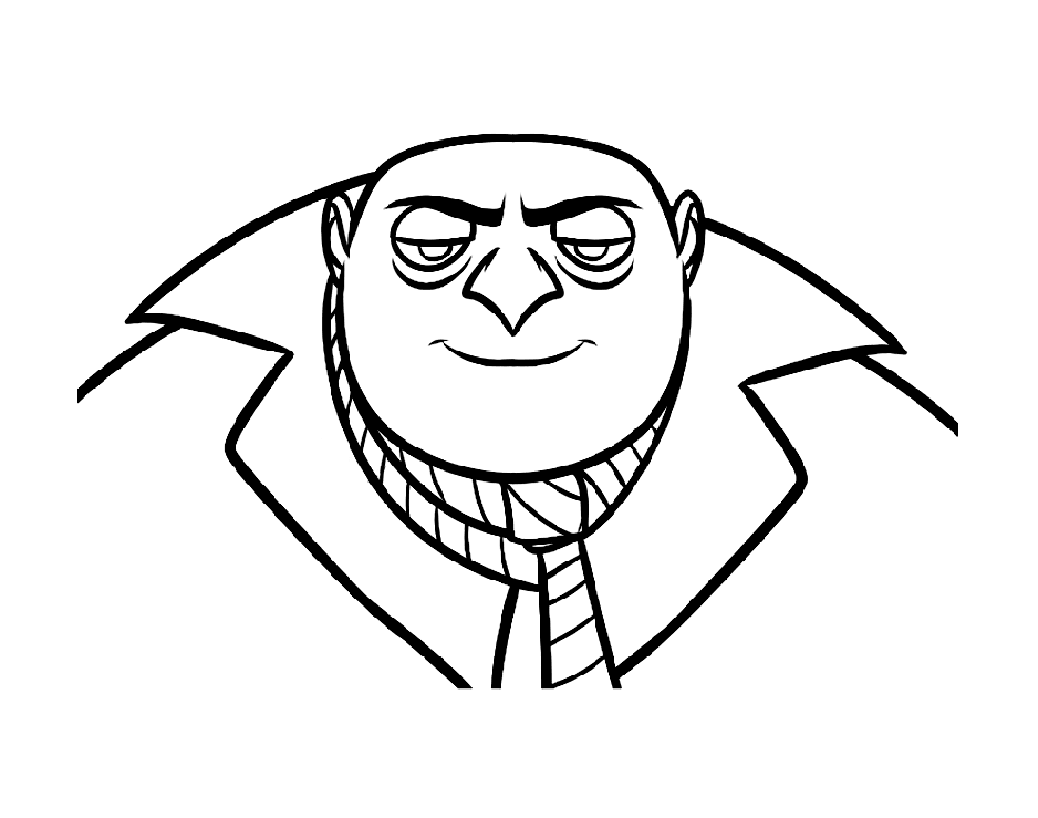 Dibujos para colorear de Ugly Me para niños (Gru, Mi Villano Favorito)