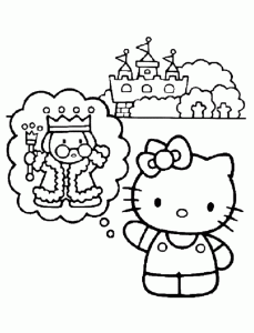 Hello Kitty páginas para colorear para descargar